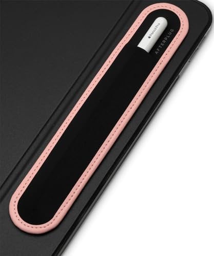 Afterplug - Porta stilo per Apple Pencil 1a e 2a generazione, USB-C e Pro e pennino sottile, design bicolore, base in microfibra, custodia elastica resistente agli strappi, adesivo 3M per il fissaggio