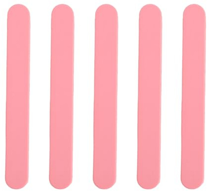 Spatules à Cire de Silicone, Bâtonnets Réutilisables pour L'épilation, L'artisanat, Silicone Souple Antiadhésif, Nettoyage Pratique, Multi-usages (Rose)