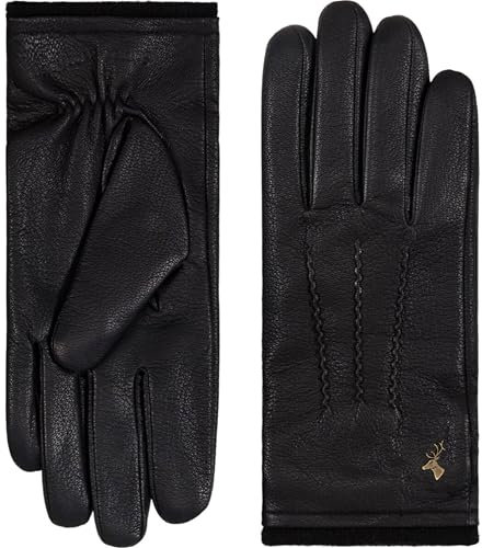 Schwartz & von Halen Handschuhe Herren - Harvey (schwarz) - Leder - 100% Ziegenleder (Nappa) - Wollfutter - Schwarz - M - 9