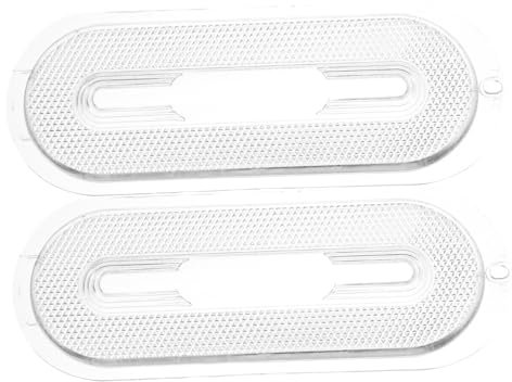Uonlytech 2stücke Dunstabzugshauben-lichtgehäuse Lichtabdeckungen Schutz Für Ovale Beleuchtungslampe Dunstabzugshauben-lampenabdeckungen Ersatzteile Für