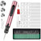 Engraving Pen with 37 Bits, USB Rechargeable Cordless Etching Engraving Tool, Portable DIY Rotary Engraver for Jewelry Wood Glass Stone Carving (Rose)