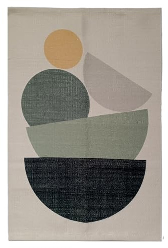 Olivia Rocco Printed Rug Modern Floor Rugs for Living Room Bedroom Hallway Office Non-Slip Backing Soft and Lightweight, Tokyo 60x90cm