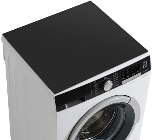 Cubierta Superior para Lavadora y Secadora, 60 x 60 cm Funda Antipolvo Lavadora, Negro Funda Lavadora de Tambor, Funda Lavadora, Funda para Lavadora para Cocina, Lavadora, FrigoríFico