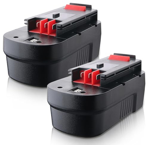 2 Pack 18V 4.8Ah HPB18 Ni-MH Replacement for Black and Decker 18V Battery Compatible with Black and Decker Battery HPB18-OPE Firestorm A18 244760-00