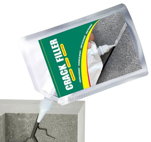 Betonflicken Und -reparatur – 500 Ml Asphalt-Rissfüller, Betonflicken, Starker Klebstoff, Abdichtungsmasse, Witterungsbeständig Für Ecken, Dächer, Böden Und Fensterbänke