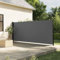HOMTAKIE Auvent latéral rétractable Anthracite 160x600 cm