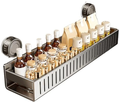 Generisch Badezimmer Dusch Organizer - Dusch Organizer | Duschregal | Einstellbarer Saugorganisator | Spannungsmontagebadestange | Schnellstickbadregal mit Haken | Badezimmerzubehör für Familien APA