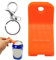 Abrelatas manual fácil, abrelatas manual antideslizante con llavero y diseño de forma rectangular, compacto y fácil de llevar, herramienta de cocina para cerveza, bebidas, camping y viajes