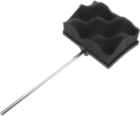 Schlagzeugdämpfer Satz Schwarz für Trommelhaut und Kessel | Metall Kunststoff Sponge, Übungs Drumpad für Training, Weiches Schlaggefühl, Präzise Verarbeitung