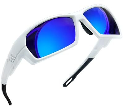 Joopin Gafas de Sol Deportivas TR90 Polarizadas UV400 Envolvente Azules