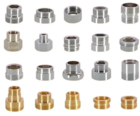 Wasserhahn-Kupplung, 1/2 bis M16, M18, M20, M22, M24, M28, M32, Gewindeanschluss, Umwandlung, Wasserhahn-Adapter, Fitting, Bubbler, Küche, Badezimmer(A-M24)