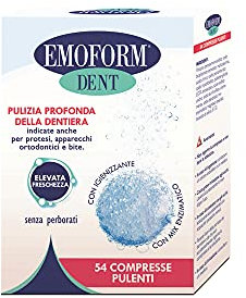 Emoform Dent, compresse effervescenti per la pulizia delle protesi - 54 pezzi