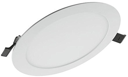 LEDVANCE LED Downlight | Leuchte für Innenanwendungen | Warmweiß | 200,0 mm x 23,0 mm | DOWNLIGHT SLIM ALU