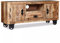 Festnight Meuble TV en Bois de Manguier Brut Style Industriel 120 x 30 x 50 cm