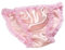LSHARON Damen Sexy 100% Maulbeerseide Dessous Unterwäsche Spitze Tanga Slip Höschen, Rose, 38