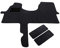 Mertex Automatte Autoteppich Premium anthrazit meliert 44393-P-A (schwarz, Fahrerhausteppich mit 2 Einstiegsmatten)