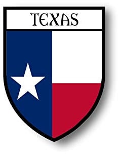 Akachafactory Aufkleber Sticker autoaufkleber Wappen Schild Flagge flaggen Fahne usa Texas