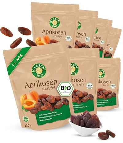 7x CLASEN BIO Aprikosen - 200g