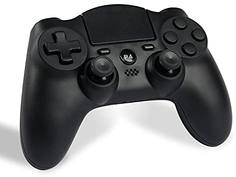 SinFoxeon Wireless Controller für PS4, Game Controller Gamepad mit Dual Vibration Touchpanel Anti-Rutsch Griff Audio-Buchse und 6-Achsen-Gyro Bewegungssensor für PS4/PS4 Slim/PS4 Pro