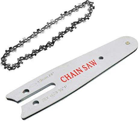 6 IN Chainsaw Chain and Chain Saw Guide Plate, Replacement Chain and Chainsaw Guide Plate, Practical Electric Chain Guide Saw Accessories for Mini Electric Chainsaw Set