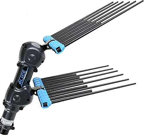 Campagnola Scuotitore Alice58 ulizzo Professionale - Abbacchiatore per Raccolta Olive, Testata con Doppio Movimento (Alice 58 con Asta TELESCOPICA 150-220 cm in Alluminio)