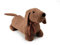 Inofix - Tope de puerta - Decorativo con forma de Perro- Uso interior - Peso de 1 kg para estabilidad sin dañar el suelo - Color Marrón