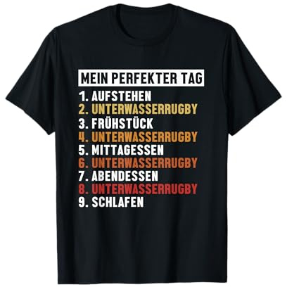 Unterwasser-Rugby Perfekter Tag UWR Unterwasserrugby T-Shirt