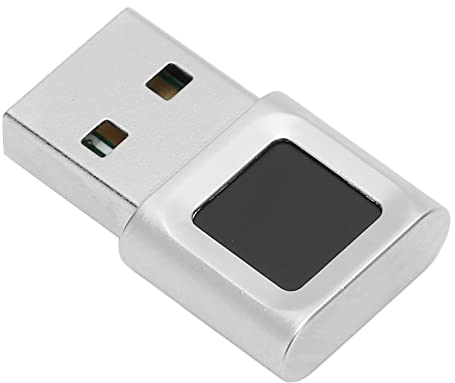 Dpofirs USB-Fingerabdruckleser für 10 7 8, Hallo Fingerabdruckscanner, Fingerabdrucksensor, Unterstützt 10 Fingerabdrücke, Schnelle 360-Grad-Berührung