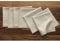 Solino Home Leinenservietten mit Nadelstreifen - 50,8 x 50,8 cm Stoffservietten, 6 Stück, 100% reine Leinenservietten, natürliche und weiße Streifen, Bauernhaus, waschbare Stoffservietten für drinnen