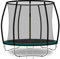 Baunsal® Trampolin Outdoor Ø 244 cm (FGIS) grün-schwarz als Komplettset Gartenspielzeug Kindertrampolin Gartentrampolin rund Garten Spielzeug für Kinder