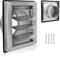 LALAGO rejilla de ventilación 100mm con mosquitera, rejilla de protección contra la intemperie de acero inoxidable 304, rejilla de ventilación Ø100mm para tuberías y revestimientos VMC