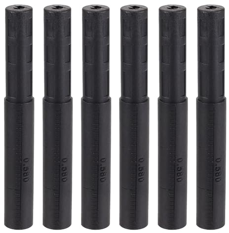 OLYCRAFT 6 extensiones de caña de golf de fibra de carbono, extensor de eje de palo de golf, extensor de palo de golf para conductor, madera híbrida, tamaño de punta de 1,5 cm
