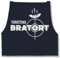 Schürze - Grillschürze - Bratort mit Name Geschenk Witzig Vatertag Weihnachten Geburtstag Papa - 85x69 - Navy Blau - personalisierte kochschuerze küche kochschürze koch schürzen kochen apron