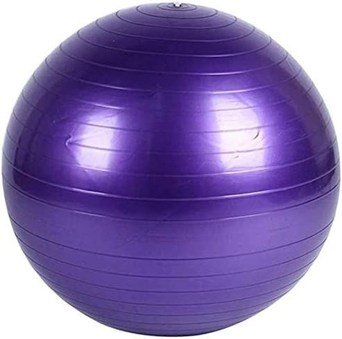 NOZEM Pelota de fitness Pilates Pelota de yoga Bola de fitness Bola de parto Silla de oficina en casa Moldeo Bola de entrenamiento de equilibrio de nacimiento (Color: Plata, Tamaño: 75 cm)