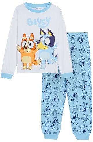 Bluey Kids Pyjamas For Boys Girls 18-24 Months Blue