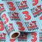 RUSPEPA Geburtstagsgeschenkpapier für Jungen – Minirolle – HAPPY THIRD BIRTHDAY Streifendesign für Jungengeburtstagspartys und mehr – 43,2 cm x 5 m – 3 Jahre alt