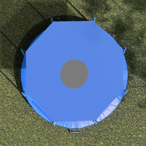 Generisch Trampolin-Abdeckungen, Sonnenschutz für 6/8/10/12/14/16 Fuß, Sonnenschutz-Trampoline-Überdachung, Anti-UV-Trampoline, Sonnenschutz-Zubehör mit Bändern, sanddurchlässig(Größe:14ft)