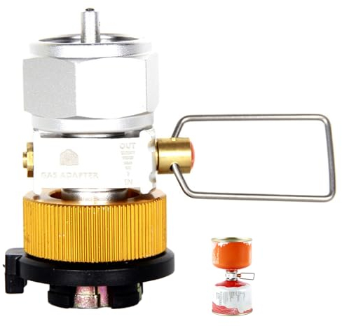 XJKLBYQ Gas Canister Refill Adapter Camping Gas Saver Gas Canister Convertor Shifter Valve Outdoor for Nozzle Bottle Butane Gas Cartridge 3PCS, Butane Canister Refill Adapter