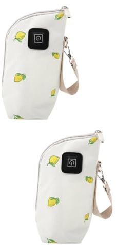 ibasenice 2sätze Usb Flaschenwärmer Für Tragbare Thermotasche Mit Temperaturmodi Schnelles Aufheizen Und Usb-ladefunktion Für Unterwegs Milchflaschen-hitzeschutz Limonenfarbe