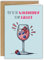 Karte Lillet zu verschiedenen Anlässen - Geburtstagskarte, Glückwunschkarte - mit Umschlag - DIN A6 Klappkarte - You're the Wildberry to my Lillet