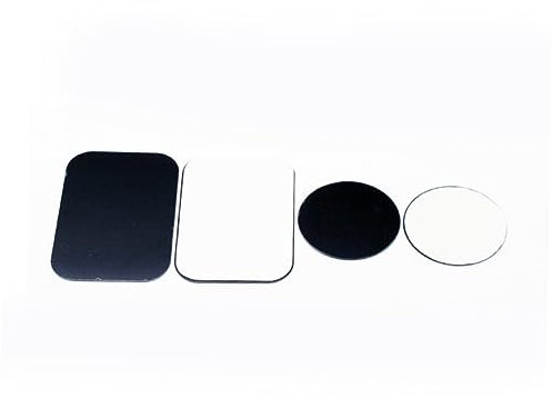 Artibetter 4stücke Metallplatten Zur Befestigung Magnetfolie Für Handy Halterung Runde Und Quadratische Magnetische Aufkleber Passend Für Autohalterungen