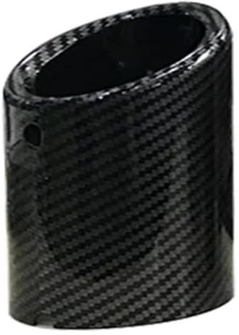 MIAOLISI Auspuff Schalldämpfer Für A&UDI A4 B8 A3 8V 8P A1 Q5 A5 Auspuffspitze 2 Stück Auto Styling Endrohre Zubehör Auspuffrohr Schalldämpfer Spitzenabdeckung(1pcs Carbon Fiber)