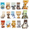 MoguGo Magnetische Lesezeichen, 15 Stck - Niedliche Tiermotive, Perfekt fr Kinder und Buchliebhaber