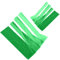 2pcs 3-in-1 Polygons Measuring Spoon, 6 Different Sizes Foldable Flat Magnetic Folding Scoop Measuring Spoons for Liquid Dry Ingredients Multifunction Kitchen Gadget Utensils (Green)