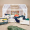 ALAVYA HOME® Betthimmel Klein Pompom DEKO Set 150x340 cm für Kinderbett und Hausbett Himmelbett Mädchenbett Dekoset 4 teilig für Kinderzimmer (Weiß - Pompom klein, 150 x 340 cm)