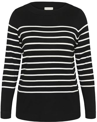 KAFFE CURVE Damen Strickpullover KClizzy Lange Ärmel