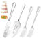 FKF Mariage Couteau à Gâteau Personnalisé et Ensemble de Serveur Ensemble de Couteaux à Gâteau de Mariage Personnalisés en Acier Inoxydable avec Gravure pour Anniversaire Mariage Cadeau (Argent)