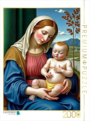 CALVENDO Puzzle Inspiriert von Giovanni Bellini/Madonna mit Kind (1510) | 2000 Teile Lege-Größe 67 x 90 cm Foto-Puzzle für glückliche Stunden