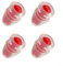 YJDOORPLAY Lot de 4 valves d'hydratation de rechange en silicone BPA pour randonnée, camping, course à pied, vélo (rouge)