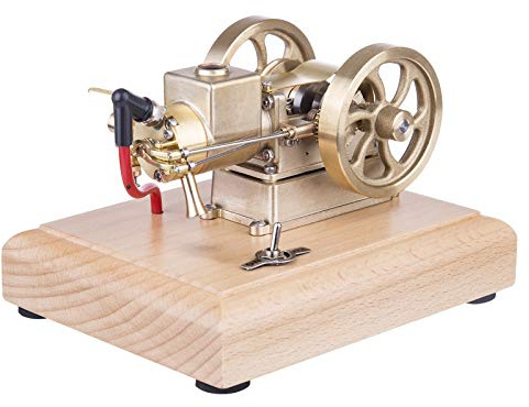 Hit and Miss Motor Modellbausatz – M17 1,6CC Wassergekühlter Horizontaler 4-Takt-Benzinmotor Mini Verbrennungsmotoren Modellbau Physikalischer Experimentierbausatz für Erwachsene